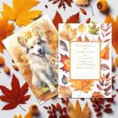 Witte Collie-hond en tabby kat Kerstmis Kaart