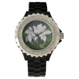 witte columbine horloge
