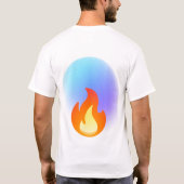 Witte comfortabele t shirt van hoge kwaliteit en b (Achterkant)