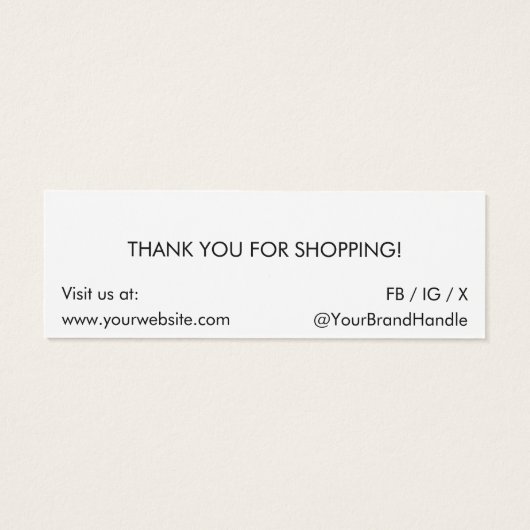 Witte Compact Multi-Row Oorbel Displang Hang Kaart (Achterkant)