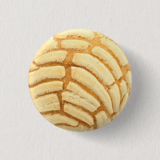 Witte Concha Pan De Huevo Mexicaans Brood Ronde Button 3,2 Cm (Voorkant)