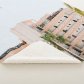 WITTE CONCRETE BOUW BESIDE GROENE PALM TREE UND SHERPA DEKEN (3/4)