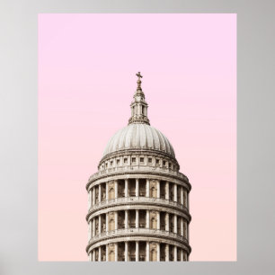 WITTE CONCRETE BOUW ONDER KLEUTEN POSTER