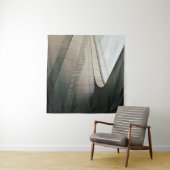 WITTE CONCRETE STAIRS MET GRIJS METAALRAILS WANDKLEED (In Situ (horizontaal))