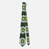Witte Coneflower Bloemen Stropdas (Voorkant)