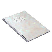 Witte Confetti lichte persoonlijke laptop Notitieboek (Rechterzijde)