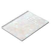 Witte Confetti lichte persoonlijke laptop Notitieboek (Linkerzijde)