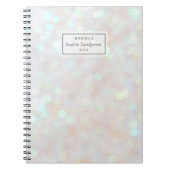 Witte Confetti lichte persoonlijke laptop Notitieboek (Voorkant)