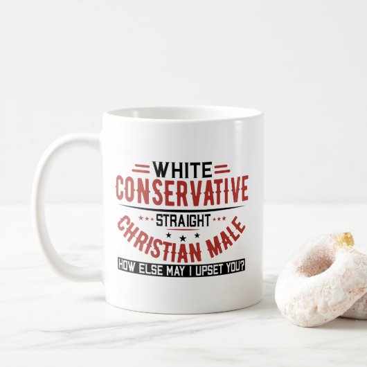 Witte conservatieve koffie-mok koffiemok (Met donut)
