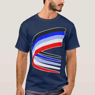 Witte contouren van het luchtvaartterrein t-shirt