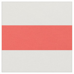 Witte Corale Stripes Patroon {kies uw kleur} Stof