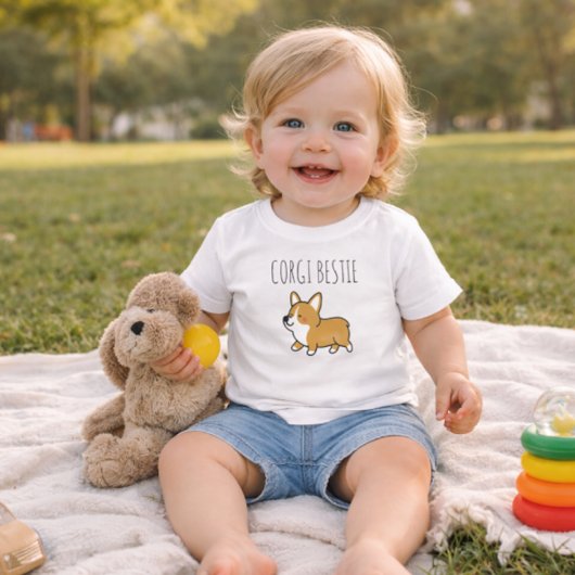 WITTE CORGI BESTIE TSHIRT