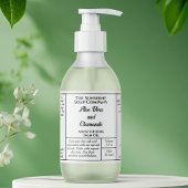 Witte cosmetica druppelfleslabel 2 tot 4 oz etiket