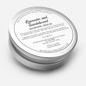 Witte Cosmeticapot Etiket met Ingredienten