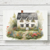  Witte Cottage Bloemen Tuin Decoupage Tissuepapier