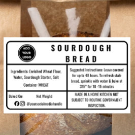 Witte Cottage Law Bakkerij Sourdough Brood Etiket