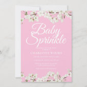 Witte Country Blossom Baby Strooien / Feest Kaart (Voorkant)