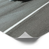 Witte Coupé Poster (Hoek)
