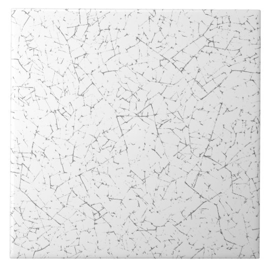 Witte Crackle Glaze Textuur Klassiek Tegeltje (Voorkant)