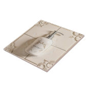 Witte & Cream Handwas Fles Grappige Badkamer Tegeltje (Zijkant)