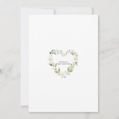 Witte Crème Bloemen Baby Shower Per Post Kaart (Achterkant)