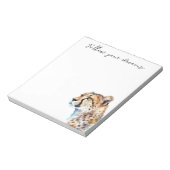 Witte Crème Cheetah Notitieblok (Linkerzijde)