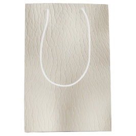 Witte Crème Kunstleer Trouw  Medium Cadeauzakje