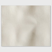 Witte Crème Nep Leer Huwelijk Cadeaupapier (Vlak)
