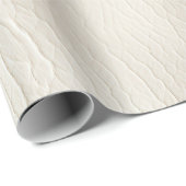 Witte Crème Nep Leer Huwelijk Cadeaupapier (Rol Hoek)