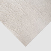 Witte Crème Nep Leer Huwelijk   Tissuepapier (Detail)