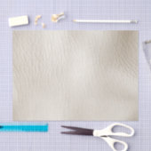 Witte Crème Nep Leer Huwelijk   Tissuepapier (Craft)