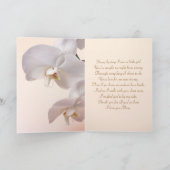 Witte-crème Orchideeën Bruiloft. Bedankt Moeder (Binnen)