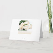 Witte crème rozen. Bedankt Moeder voor mijn Trouwd (Achterkant)