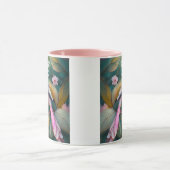 Witte Crested Blush Tail Jay Fantasy Bird Mok (Midden)