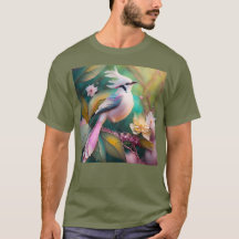 Witte Crested Blush Tail Jay Fantasy Bird