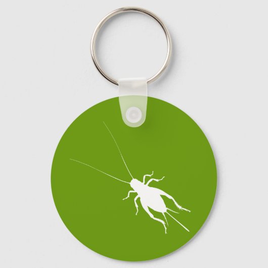 Witte cricket sleutelhanger (Voorkant)