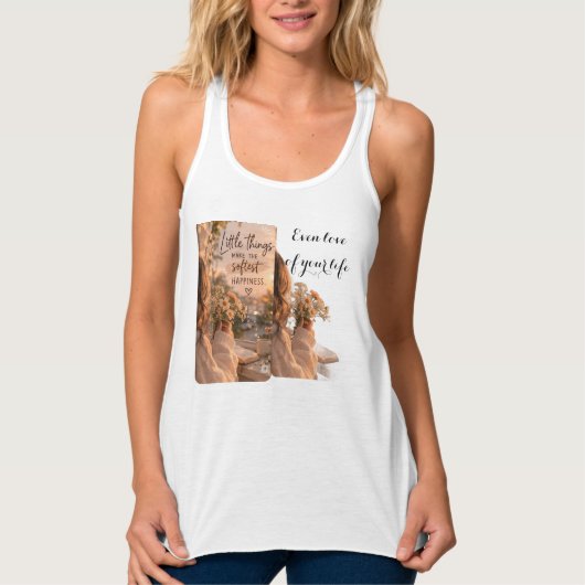 Witte crop tank top (Voorkant)