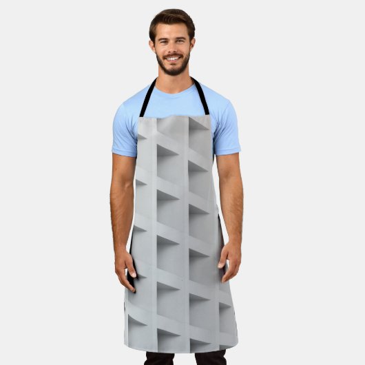 Witte cubbyplank schort (Gedragen)