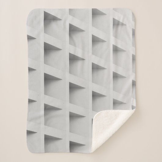 Witte cubbyplank sherpa deken (Voorkant)