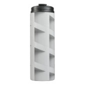 Witte cubbyplank thermosbeker (Voorkant)