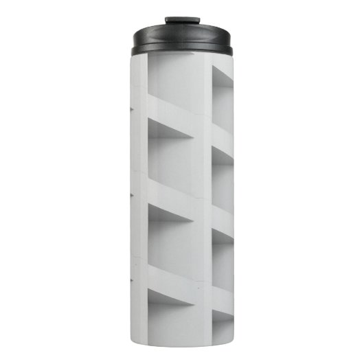 Witte cubbyplank thermosbeker (Voorkant)