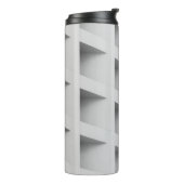 Witte cubbyplank thermosbeker (Gedraaid links)