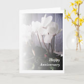 Witte Cyclaam Kaart (Gele Bloem)