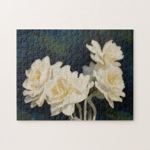  Witte Daffodil Bloemen Art Puzzel