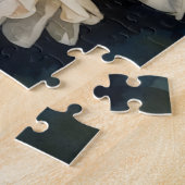 Witte Daffodil Bloemen Art Puzzel Legpuzzel (Zijkant)