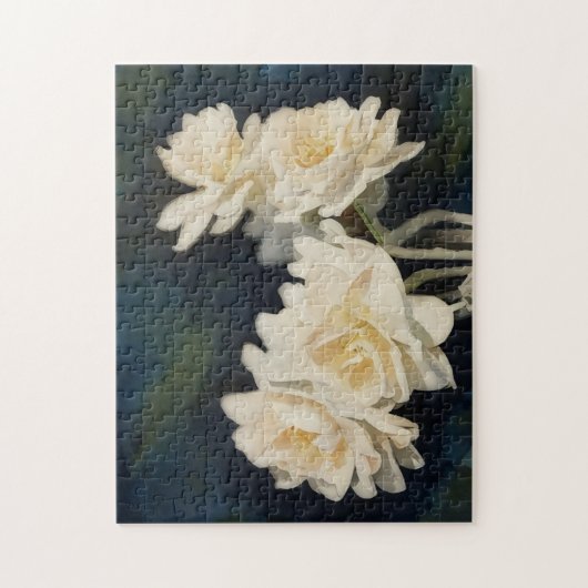 Witte Daffodil Bloemen Art Puzzel Legpuzzel (Verticaal)