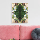 Witte Daffodil Bloemen van Brook Abstract Canvas Afdruk (Insitu (Woonkamer))