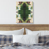 Witte Daffodil Bloemen van Brook Abstract Canvas Afdruk (Insitu (Slaapkamer))