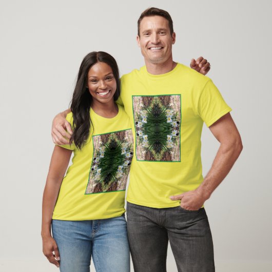 Witte Daffodil Bloemen van Brook Abstract T-shirt (Unisex)