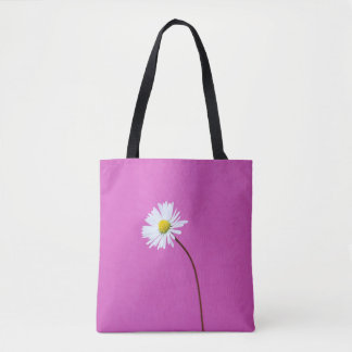 WITTE DAG OP PINKACHTERGROND TOTE BAG